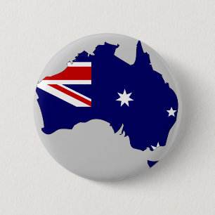Australien-Flaggenkarte Button