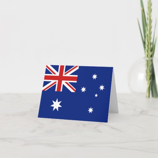 Australien Flaggennotecard Karte (Vorderseite)