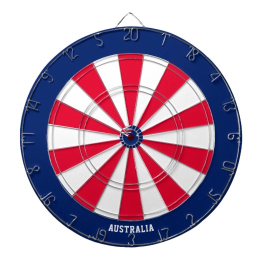 Australien Flaggenpatrons Bullseye Dartscheibe (vorne)