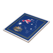 Australien Flaggenplan & Emblem Fliese (Seite)