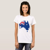 Australien Flaggenplan T-Shirt (Vorne ganz)