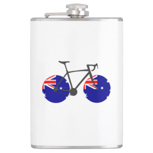 Australien Flaggenradfahren Flachmann