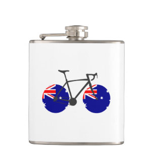 Australien Flaggenradfahren Flachmann