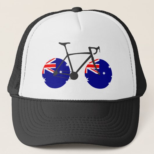 Australien Flaggenradfahren Truckerkappe (Vorderseite)