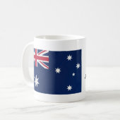 Australien Flaggenstaat-Tasse mit Name der Nationa Kaffeetasse (Vorderseite Links)
