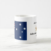 Australien Flaggenstaat-Tasse mit Name der Nationa Kaffeetasse (Mittel)