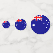 Australien Flaggentisch Confetti Konfetti (Vorderseiten)
