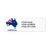 AUSTRALIEN FLAGKARTE (Vorne)