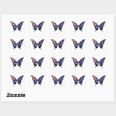 Australien Frack Butterfly Flag Aufkleber (Blatt)