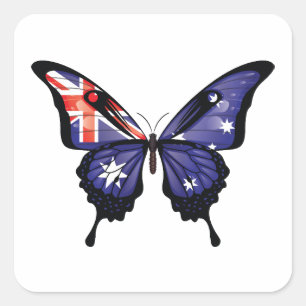 Australien Frack Butterfly Flag Aufkleber