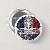 Australien Französisch-Französisch-Tree-Roots-Flag Button (Vorne & Hinten)
