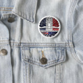 Australien Französisch-Französisch-Tree-Roots-Flag Button (Beispiel)