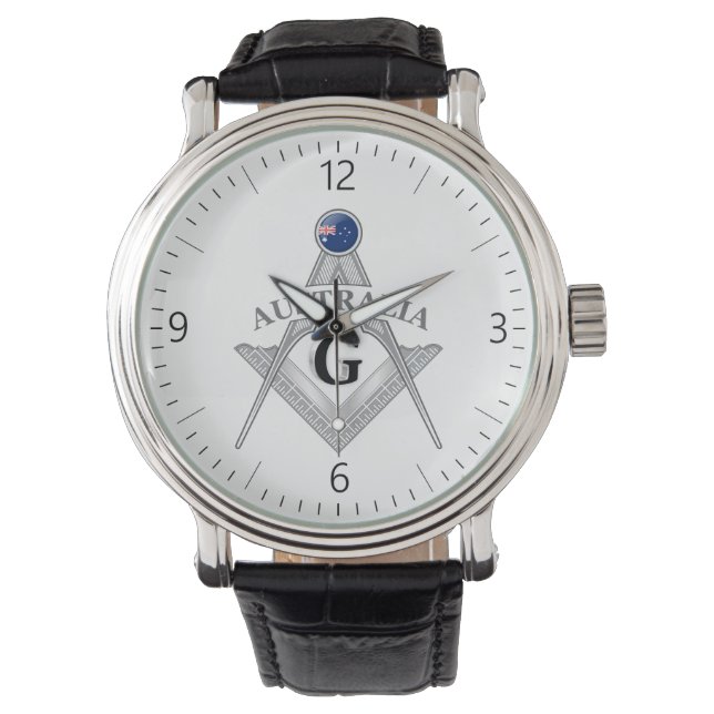 Australien Freimaurerei Zeichen Armbanduhr (Vorderseite)