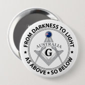 Australien Freimaurerei Zeichen Button (Vorne & Hinten)