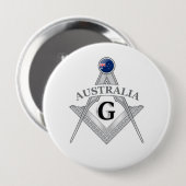Australien Freimaurerei Zeichen Button (Vorne & Hinten)