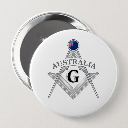 Australien Freimaurerei Zeichen Button (Vorne & Hinten)
