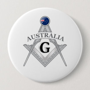 Australien Freimaurerei Zeichen Button