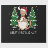 Australien Frohe Weihnachts Mate Kangaroo Geschenkpapier (Flach)