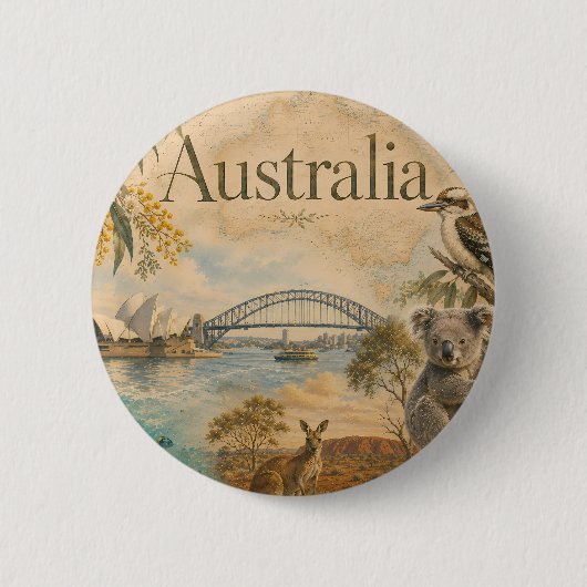 Australien für Liebhaber Australiens Button (Vorderseite)