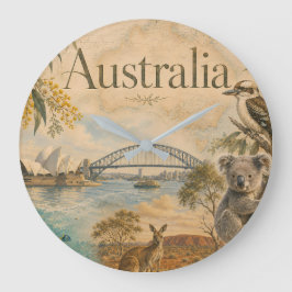 Australien für Liebhaber Australiens  Große Wanduhr