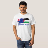 Australien für Palästina - Politische Solidarität T-Shirt (Vorne ganz)