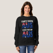 Australien Für Stolze Australische Aussie Australi Sweatshirt (Vorne ganz)