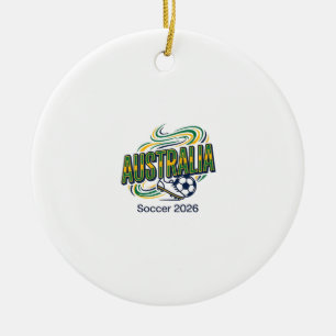 Australien Fußball 2026 Fußball Fett Land Typograf Keramik Ornament