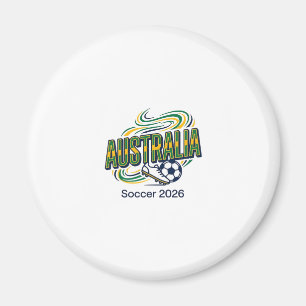 Australien Fußball 2026 Fußball Fett Land Typograf Magnet
