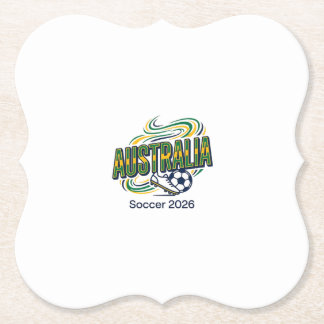 Australien Fußball 2026 Fußball Fett Land Typograf Untersetzer