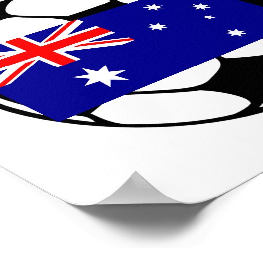 Australien Fußball Ball Poster (Ecke)