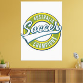 Australien Fußball Champions Logo. Leinwanddruck (Insitu (Wohnzimmer))