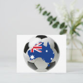 Australien Fußball-Fußball Postkarte (Stehend Vorderseite)