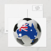 Australien Fußball-Fußball Postkarte (Vorne/Hinten)