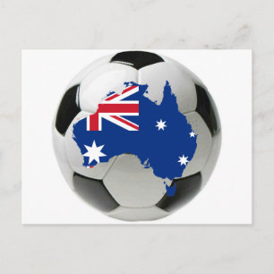 Australien Fußball-Fußball Postkarte
