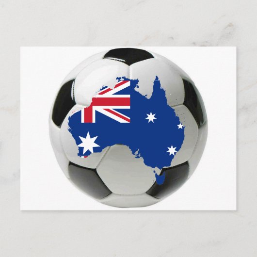 Australien Fußball-Fußball Postkarte (Vorderseite)