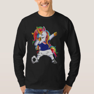 Australien Fußball Liebhaber Einhorn Flagge Austra T-Shirt