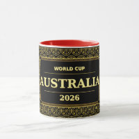 Australien Fußballfan 2026 Schwarz Gold Luxus