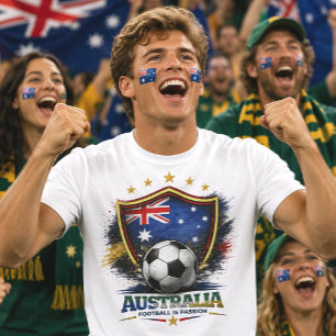 Australien Fußballfan Fußball Weltmeisterschaft An T-Shirt