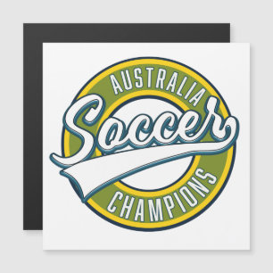 Australien Fußballmeister-Logo. Magnetkarte