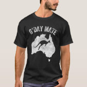 Australien G Day Mate Kangaroo Australisches Symbo T-Shirt (Vorderseite)