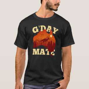 Australien G'Day Mate Australian Flag Aussie Map 1 T-Shirt