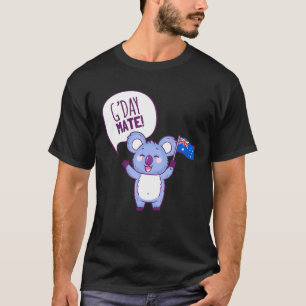 Australien Gday Mate Funny Aussie Koala Holiday T-Shirt