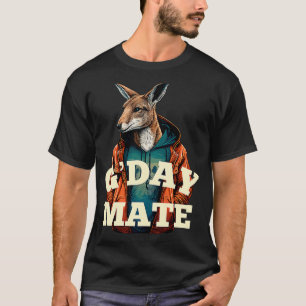 Australien G'Day Mate Kangaroo Australisches Symbo T-Shirt