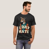Australien G'Day Mate Kangaroo Australisches Symbo T-Shirt (Vorne ganz)