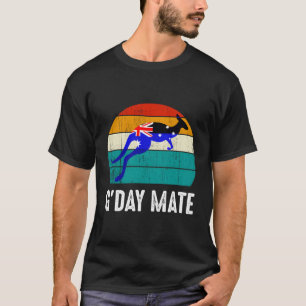 Australien G'Day Mate Känguru Vintage Australisch T-Shirt