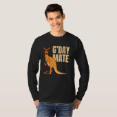 Australien G'day Mate Shirt Funny Kangaroo Austral (Vorne ganz)