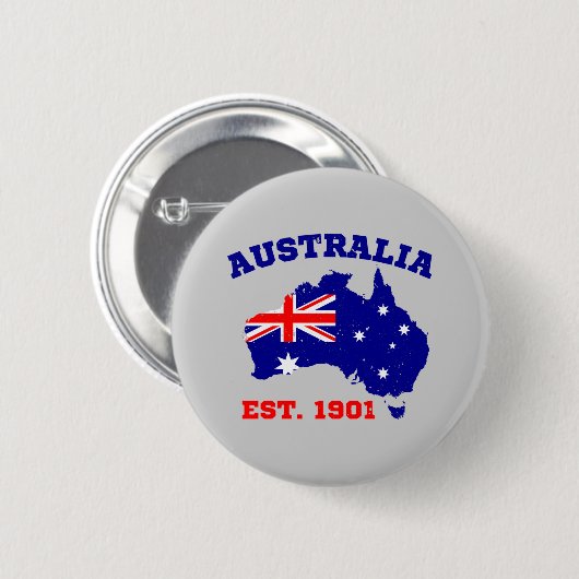Australien gegründet 1901 button (Vorne & Hinten)