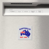 Australien Gegründet 1901 Magnet (In Situ (Geschirrspüler))