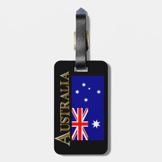 AUSTRALIEN GEPÄCKANHÄNGER (Rückseite vertikal)