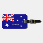 Australien Gepäckmarken, patriotische australische Gepäckanhänger (Vorderseite horizontal)
